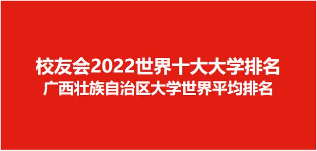 广西大学排名2022最新排名（2022世界十大大学排名广西壮族自治区大学世界排名）1